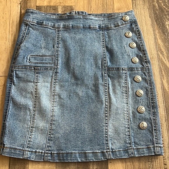 Balmain Dresses & Skirts - Balmain denim skirt size medium